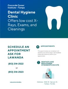 Concorde low-cost dental x-rays, exams, and cleanings