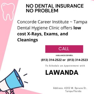 Concorde low-cost dental x-rays, exams, and cleanings